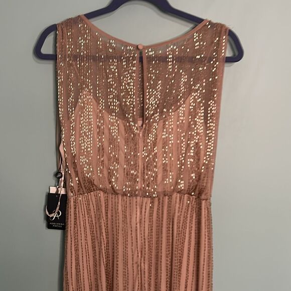 Adrianna Papell Beaded Mesh Blouson Gown NWT - Picture 8 of 11